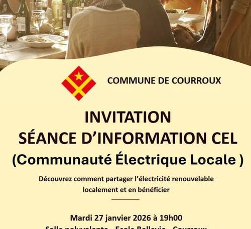 Invitation - Soirée d'information CEL - 27.01.26